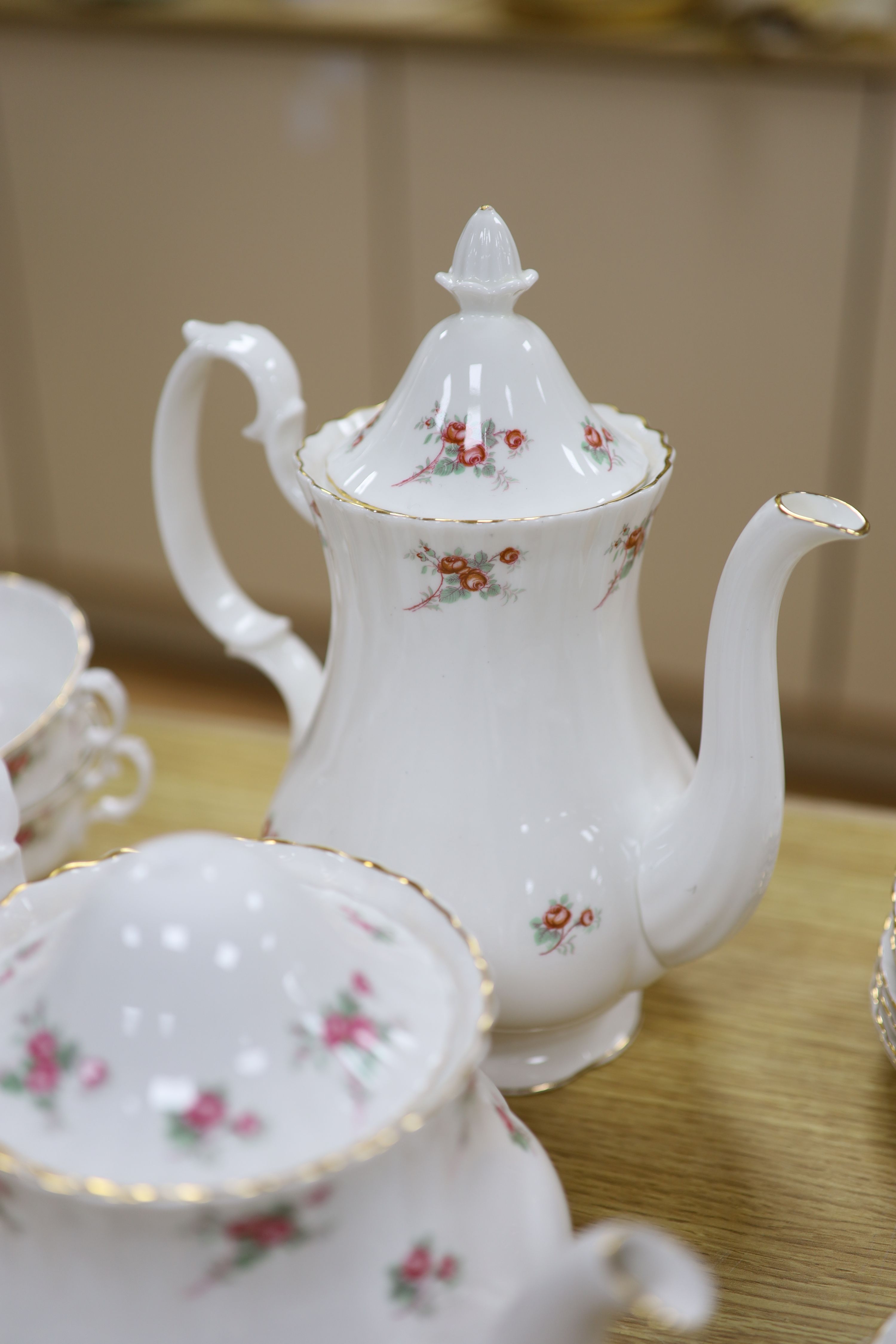 A Richmond bone china dinner and tea service, Rose Tyme pattern